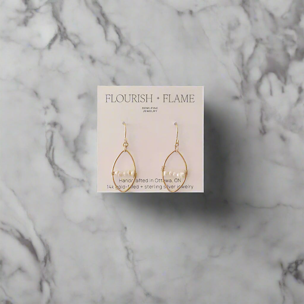 Gold Eclipse with Pearls