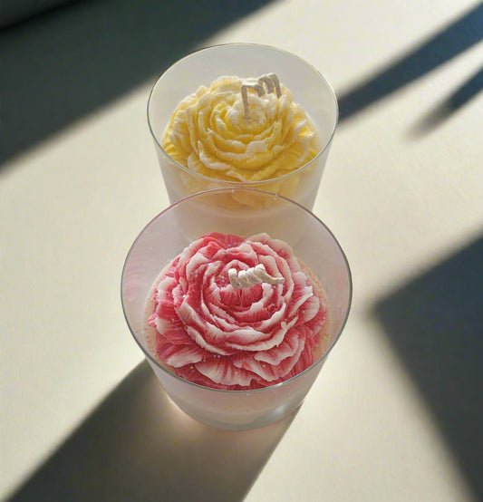 Handmade Floral Candle
