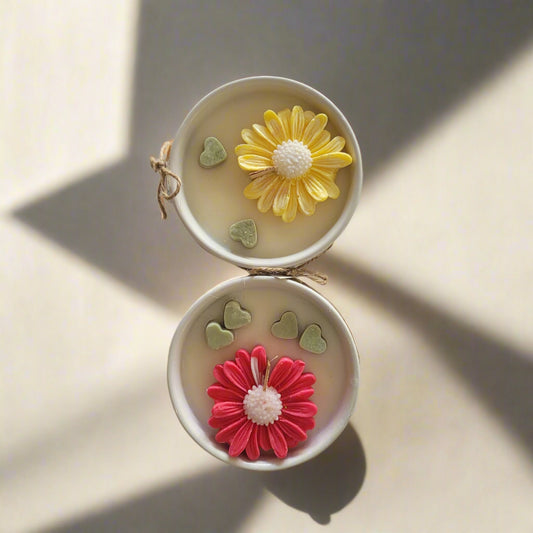 Ceramic Floral Candles