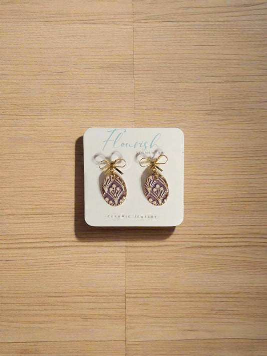 Flourish Stonewear Purple with Bow Accent