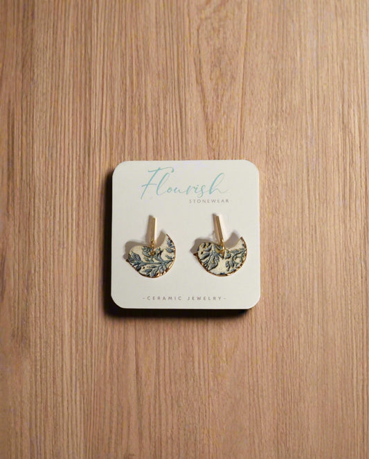 Flourish Stonewear Floral Dove Earring