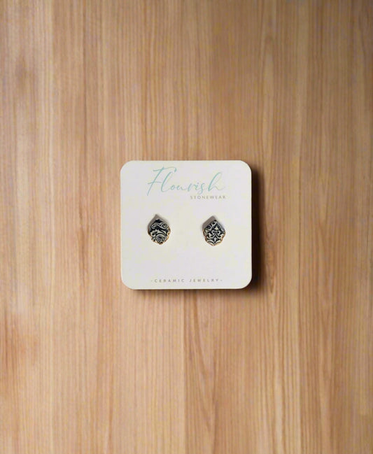 Flourish Stonewear Navy Mosaic Earrings