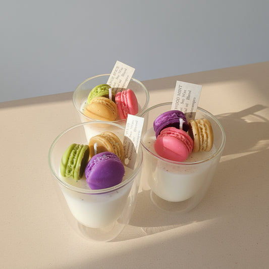 Handmade Macaron Candles