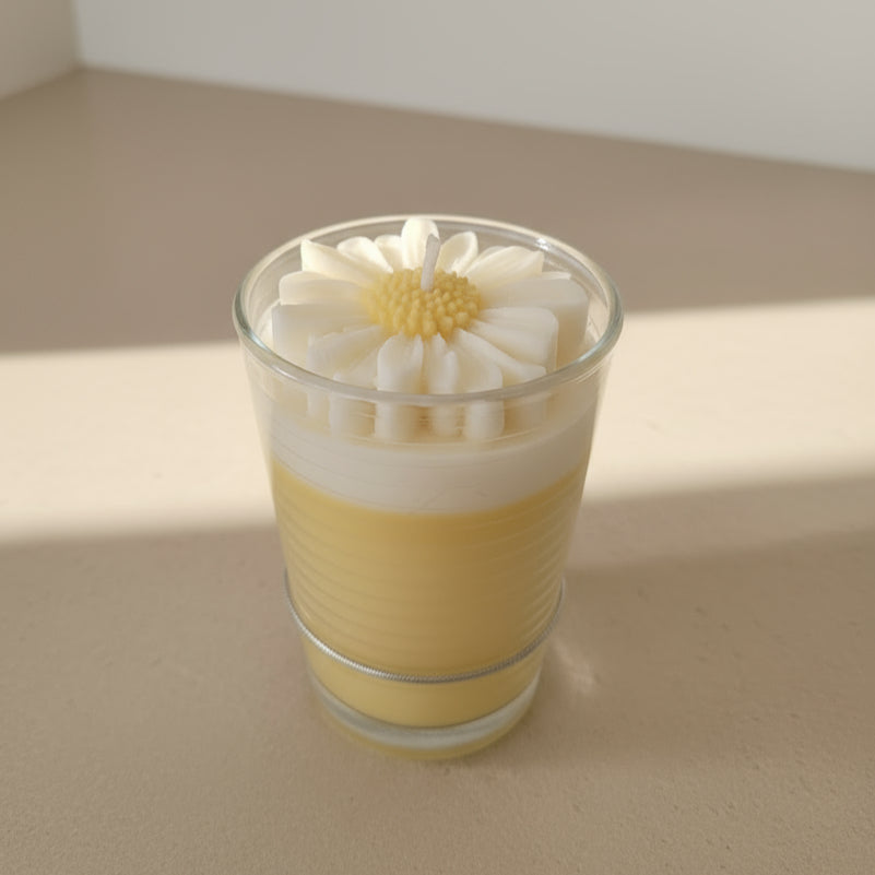 Handmade Floral Candle