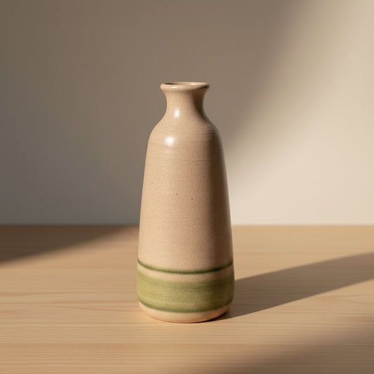 Caramic carafe with green stripe