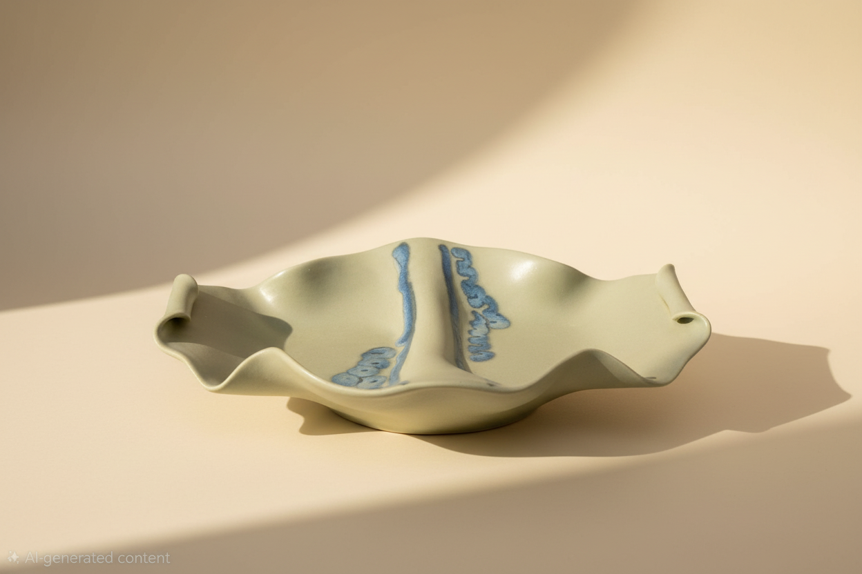 Coastal Wave Ceramic Bowl