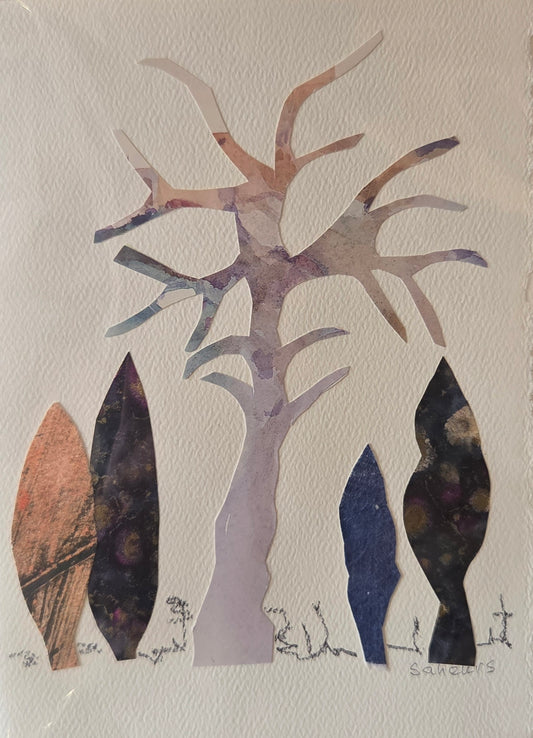 Abstract Forest Art Cards