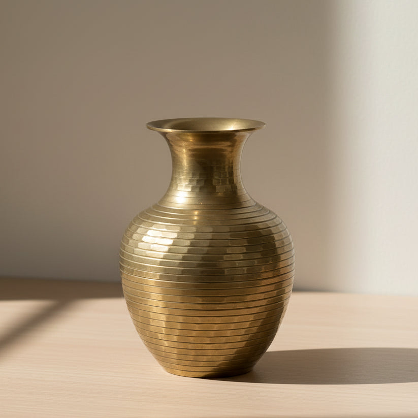 Brass decorative vase