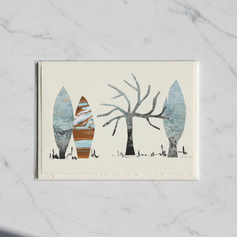 Forest Collage Art Cards
