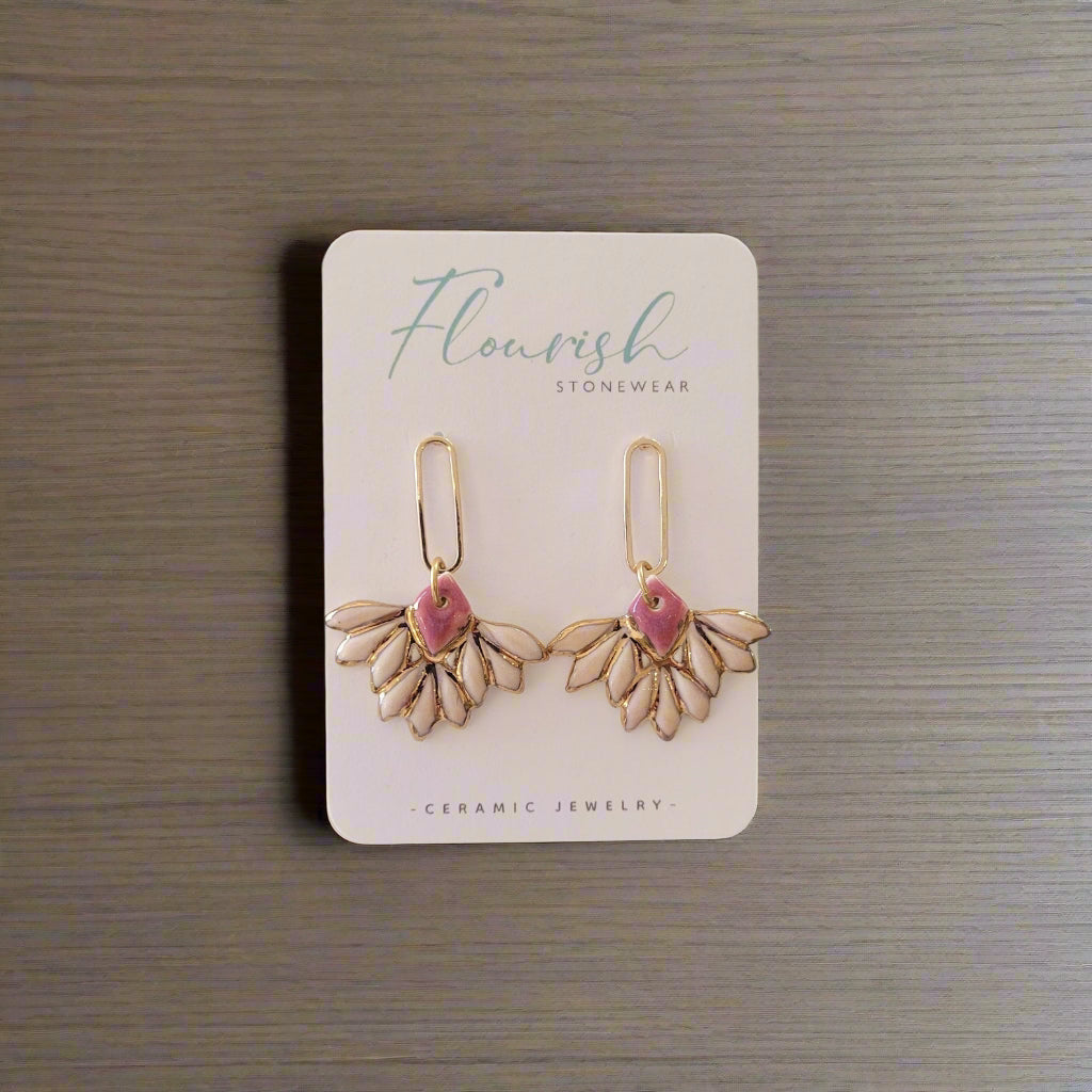 Pink Petal with Gold Accent