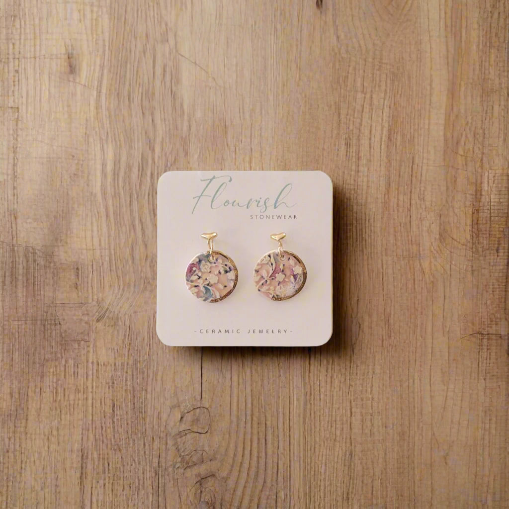Floral Circle with Heart