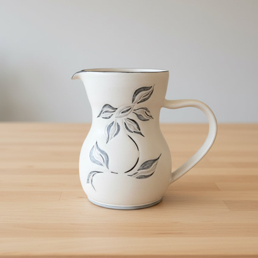 White Ceramic Pitcher