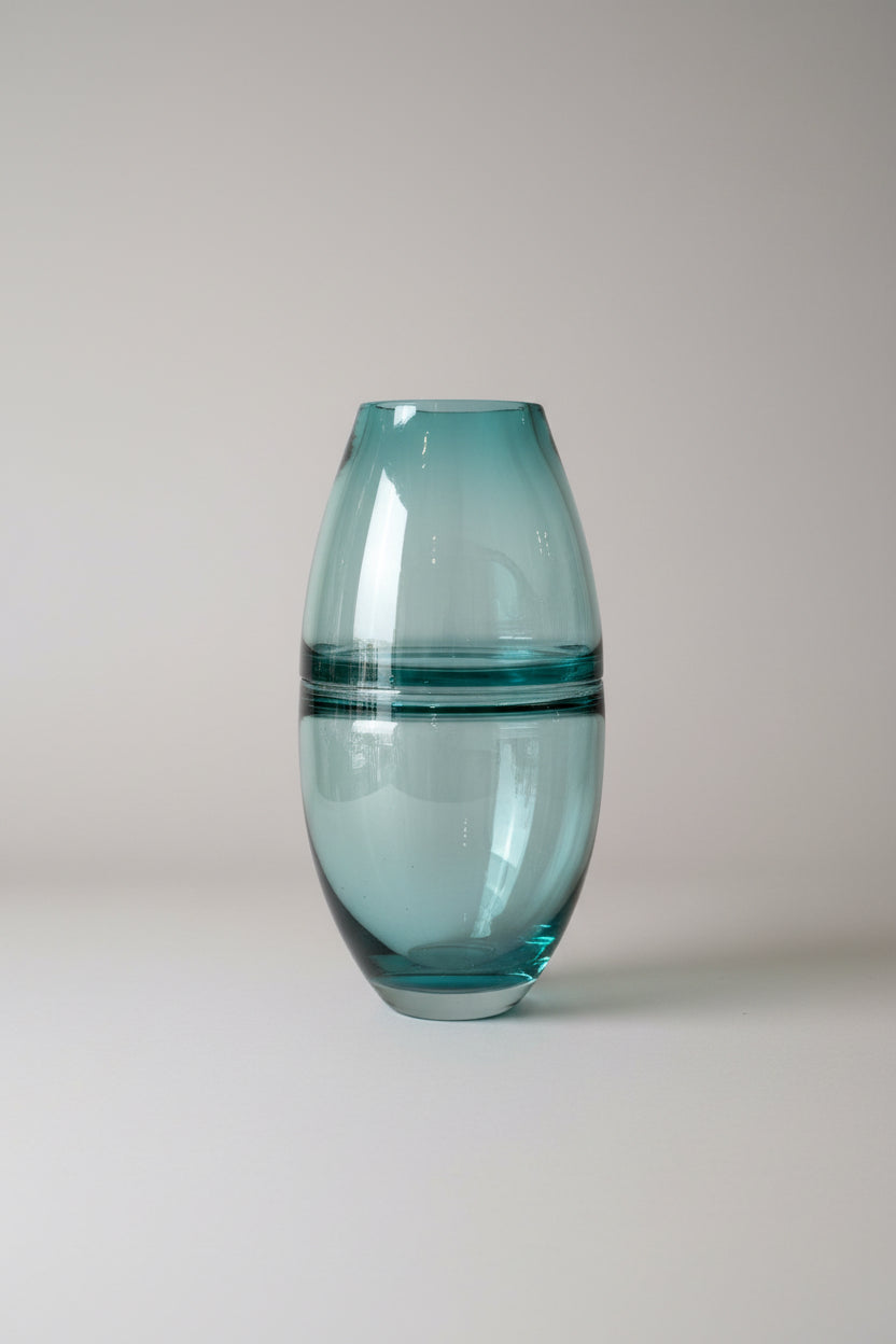 Aqua Glass Vase