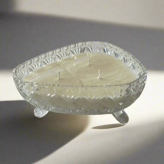 Vintage Crystal Glass Candles