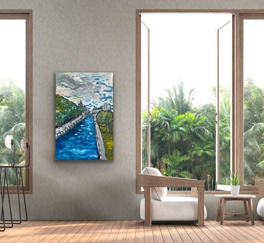 View from the Corktown Footbridge