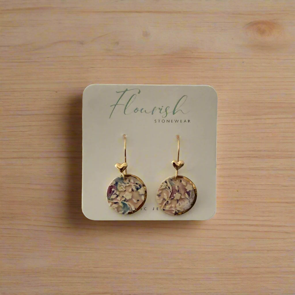 Floral Circle with Heart