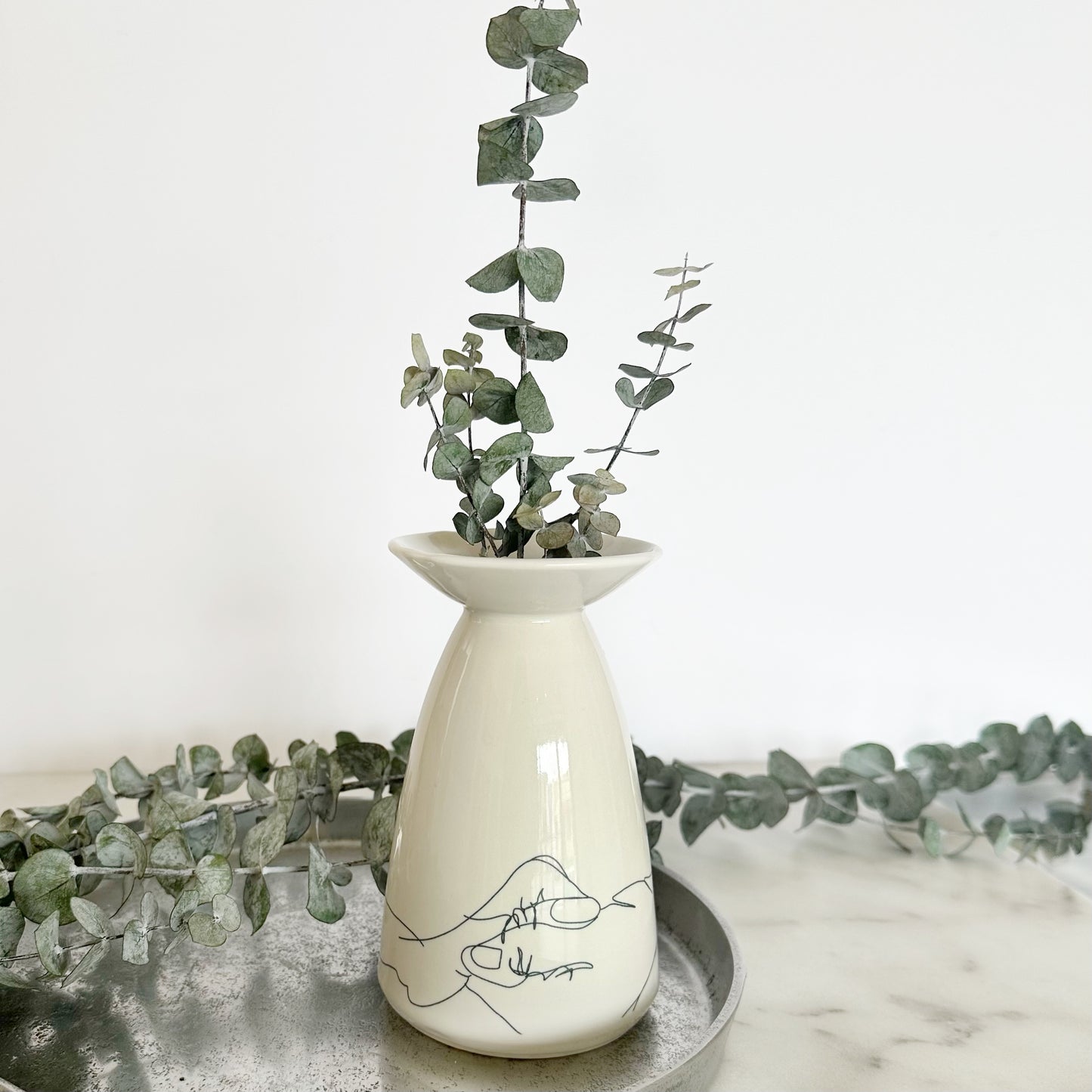 Ceramic Hand Motif Vase