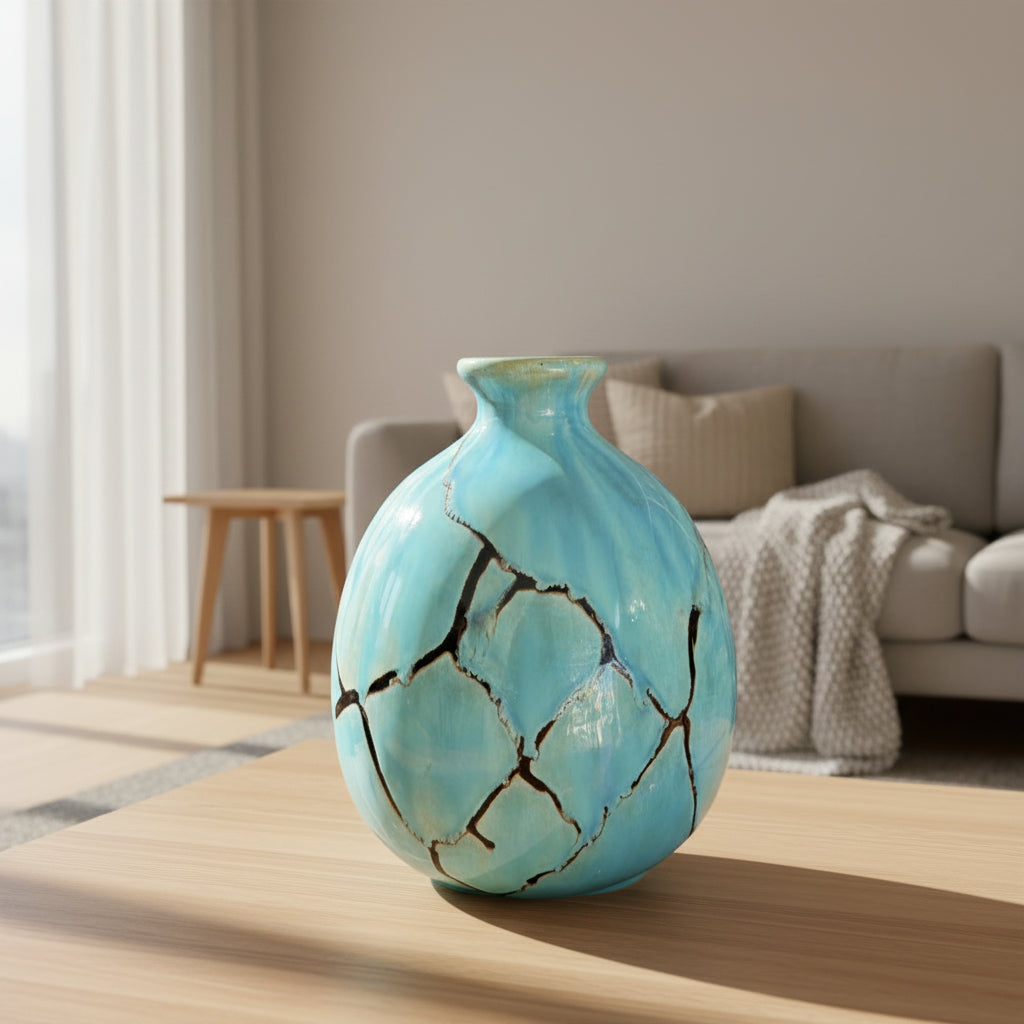 Turquoise Decorative Vase