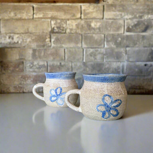 Blue Floral Mugs