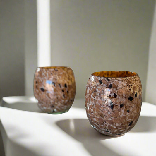 Bronze Glass Votives