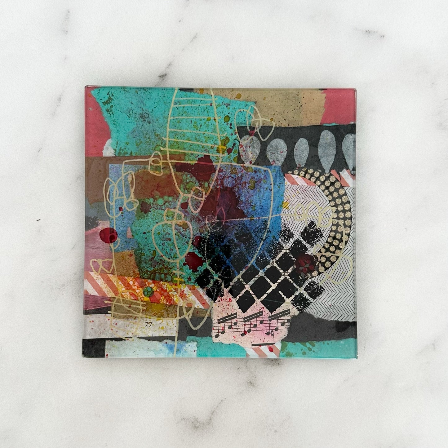 Small Art Glass Plate