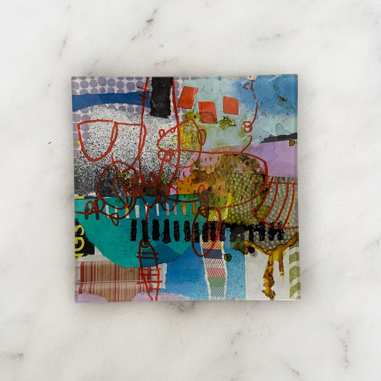 Small Art Glass Plate