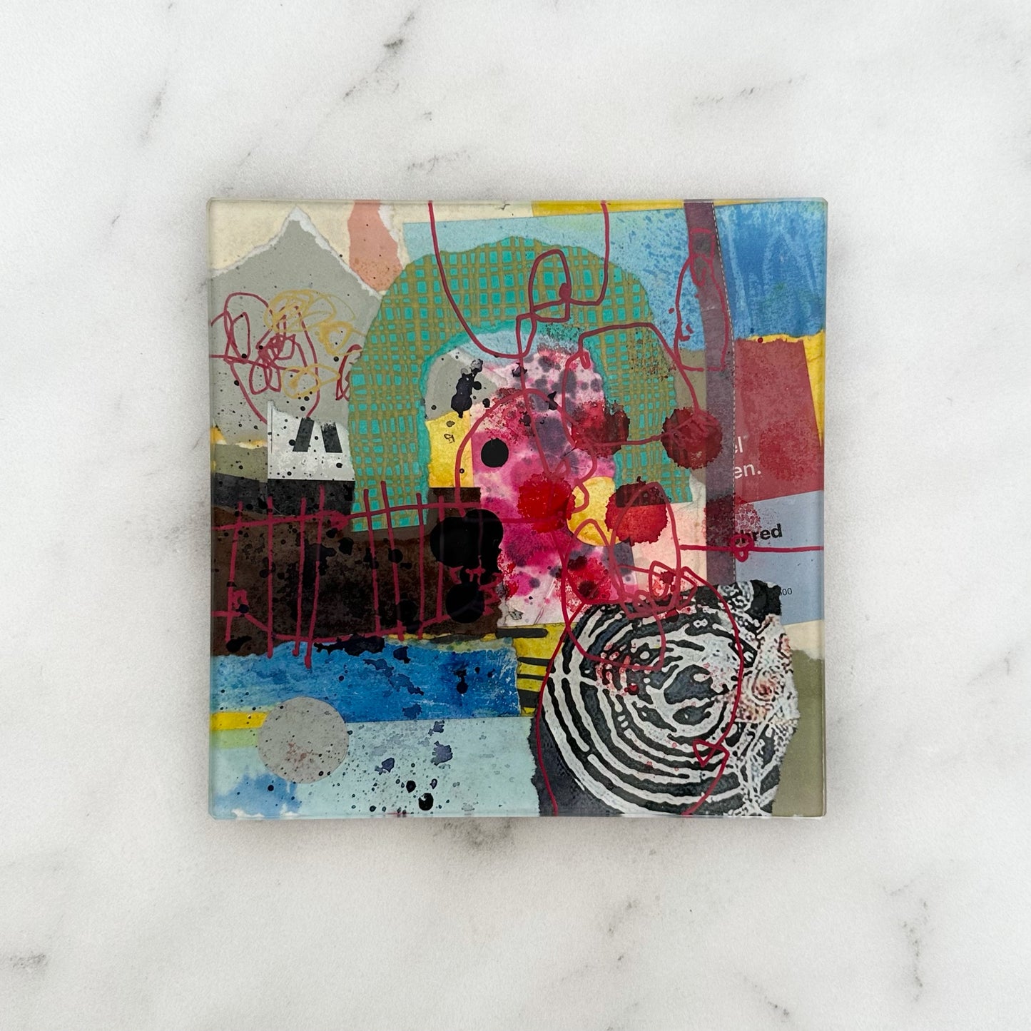 Small Art Glass Plate