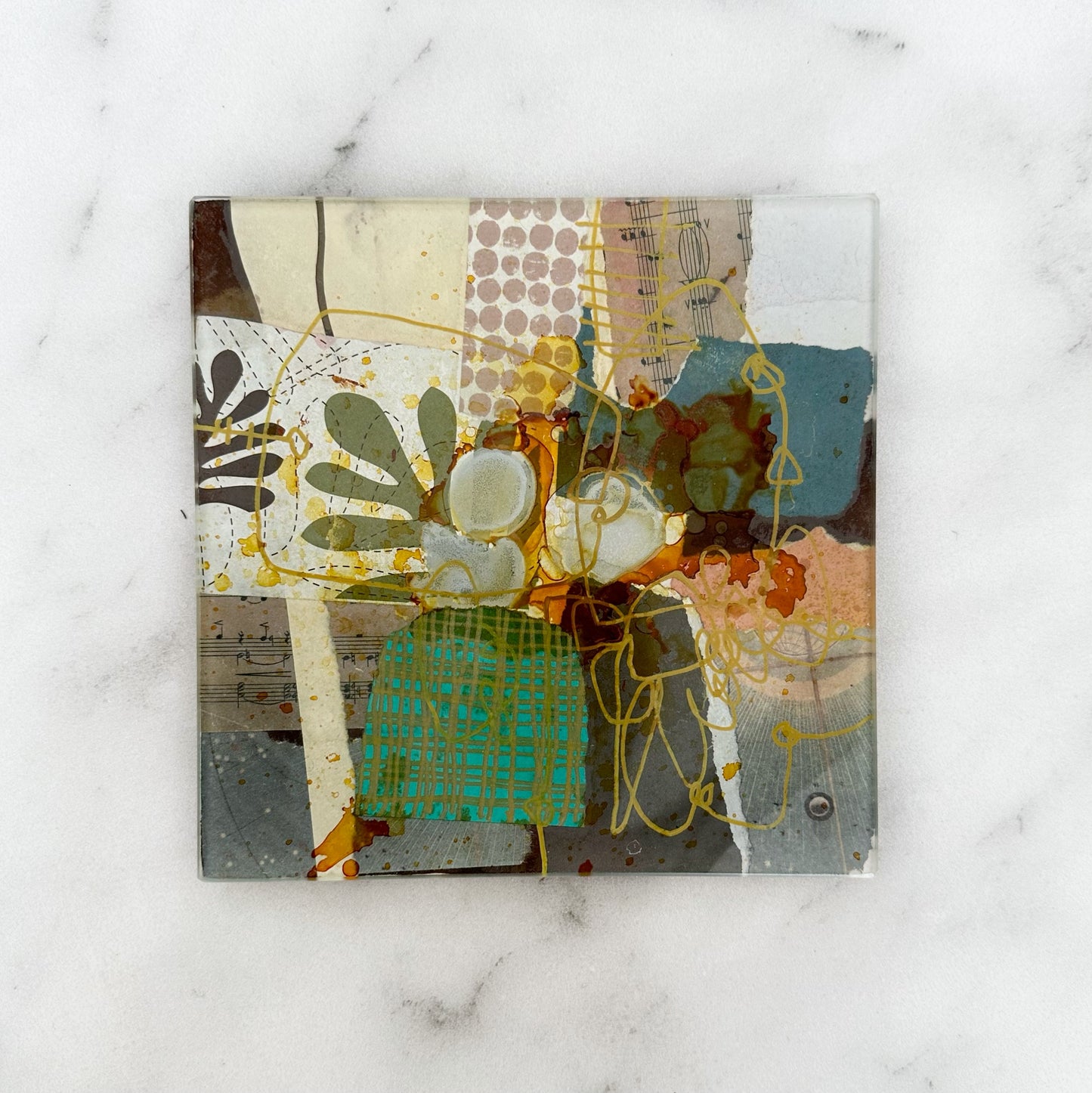 Small Art Glass Plate