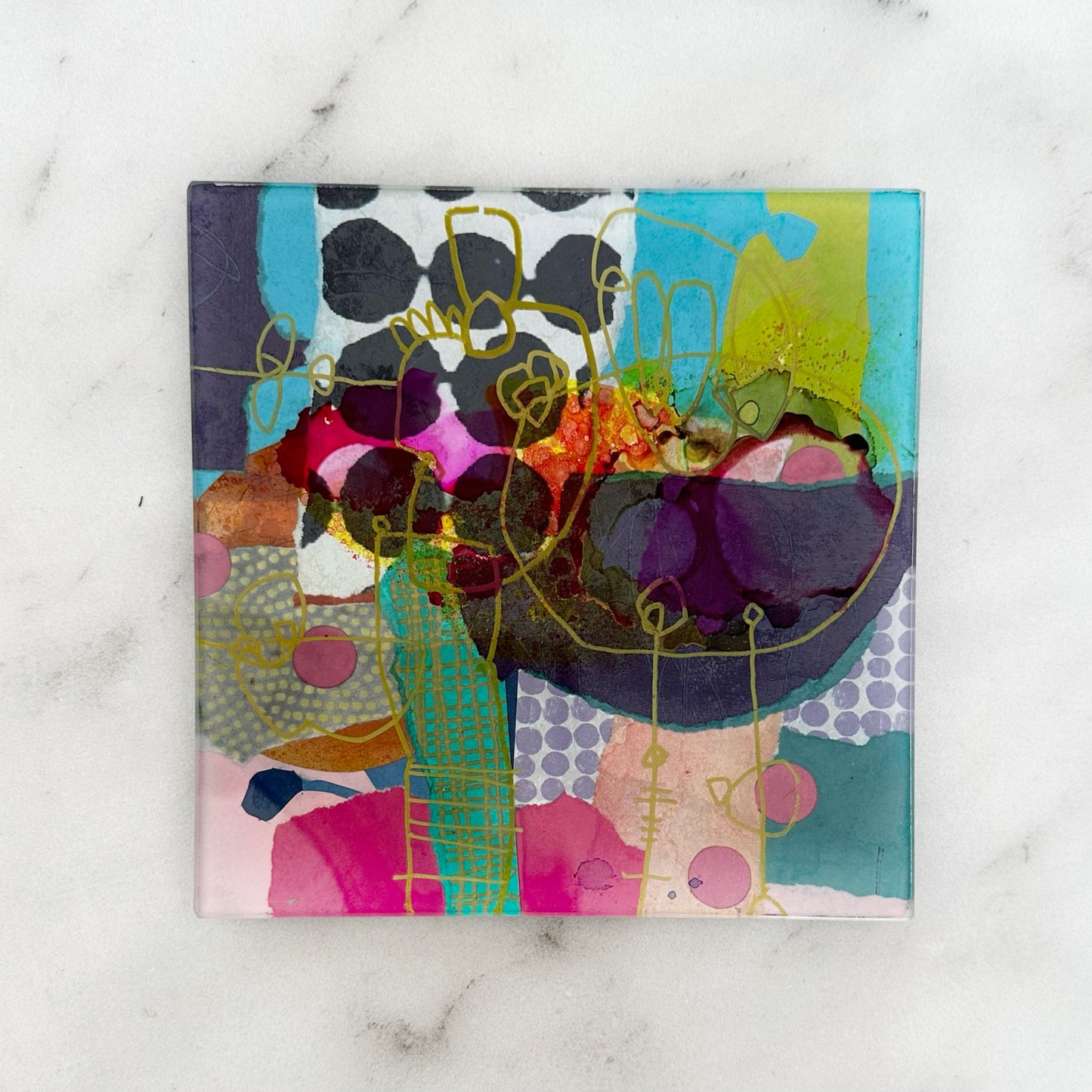 Small Art Glass Plate