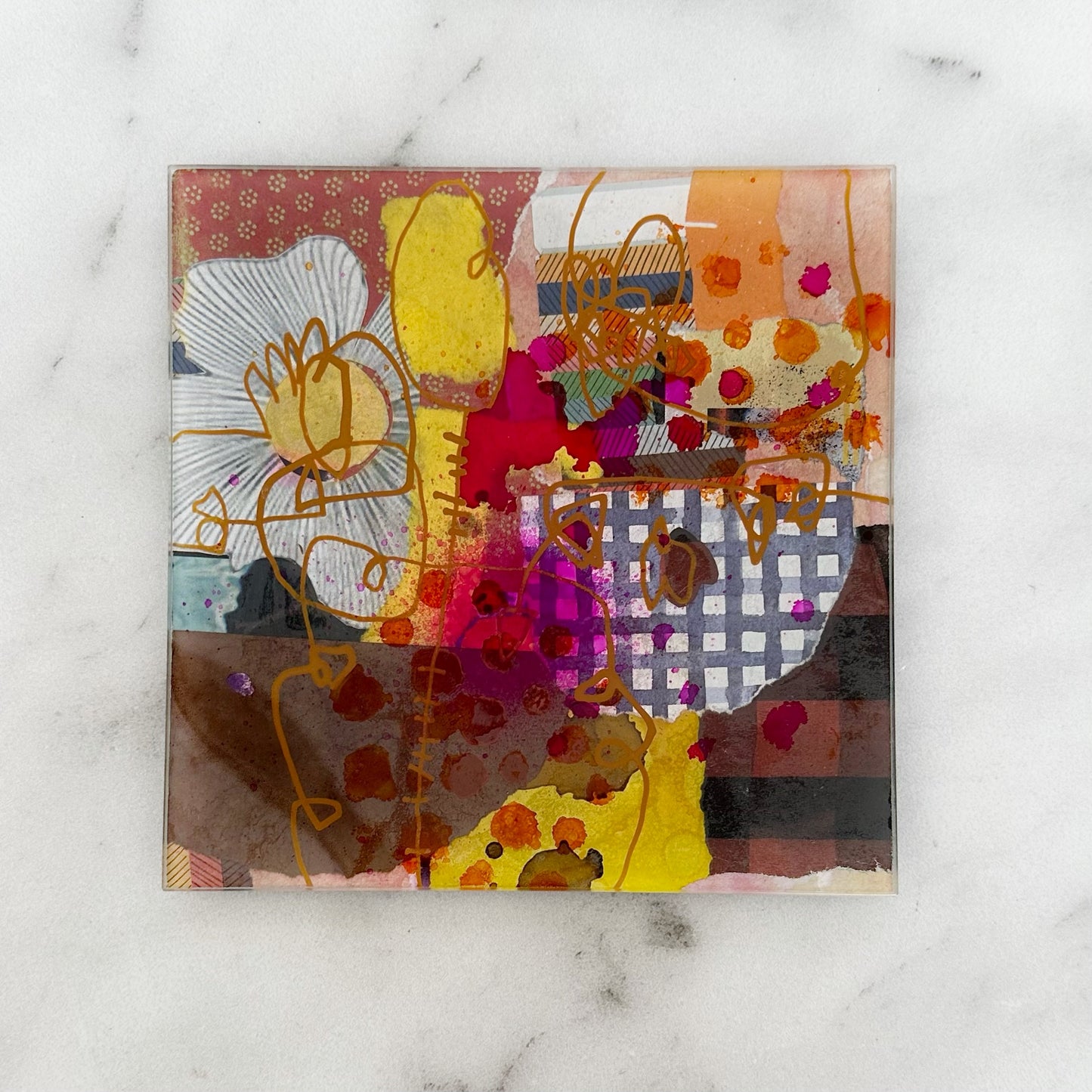 Small Art Glass Plate