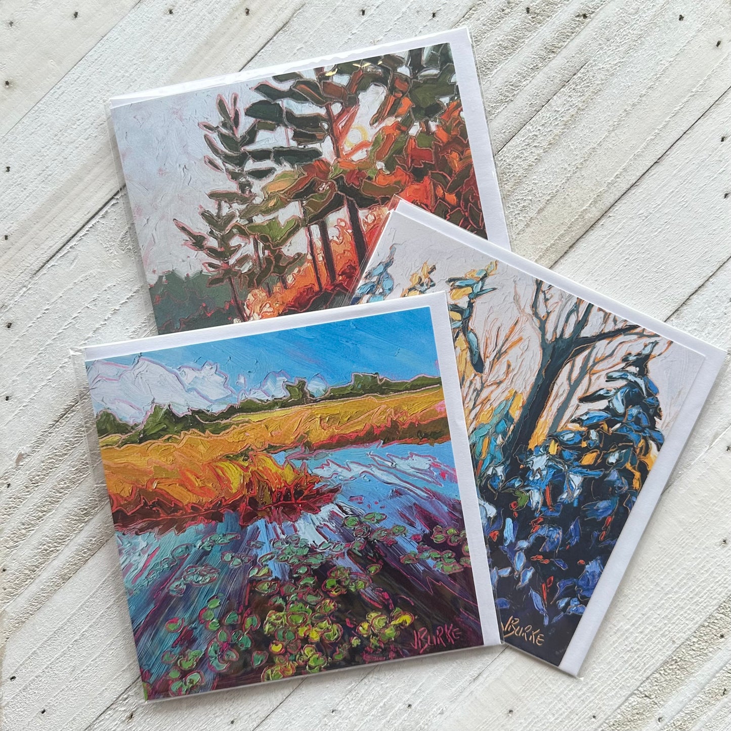 Landscape Art Cards Pack of Three