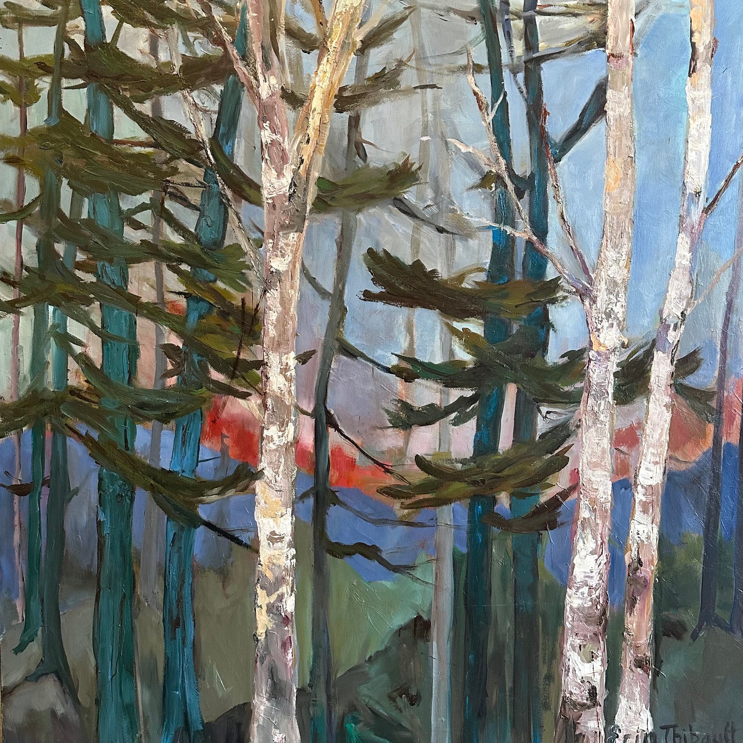 Blue Birches