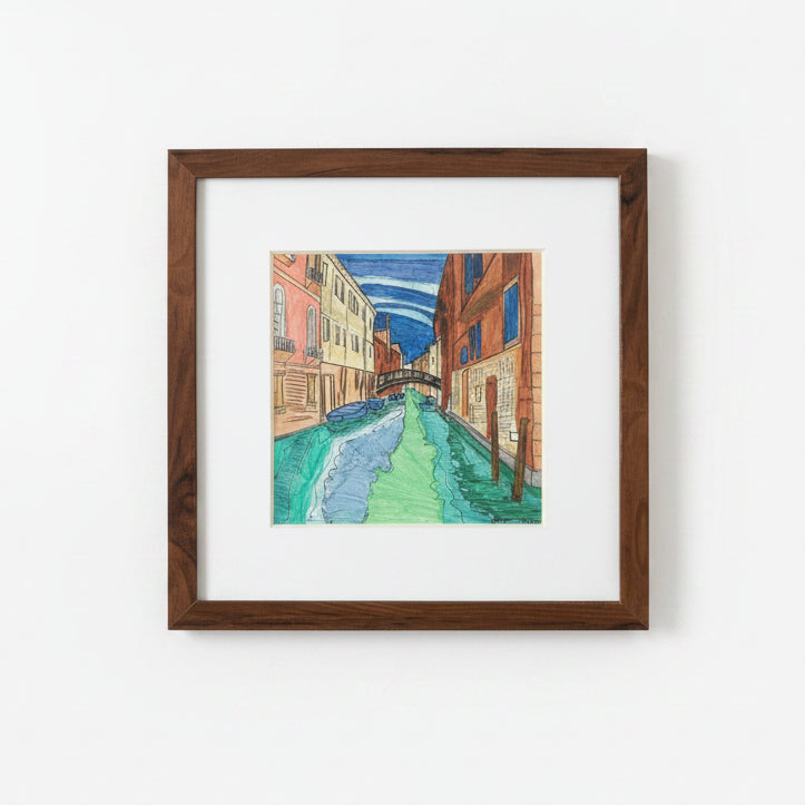 Watercolour of venice Italy