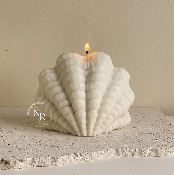 Gabriella Shell Sculptural Candle