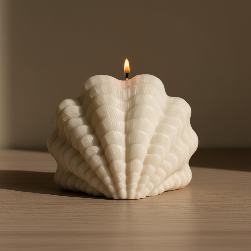 Seashell Sculptural Candle