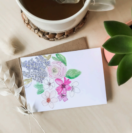 Floral Greeting Card