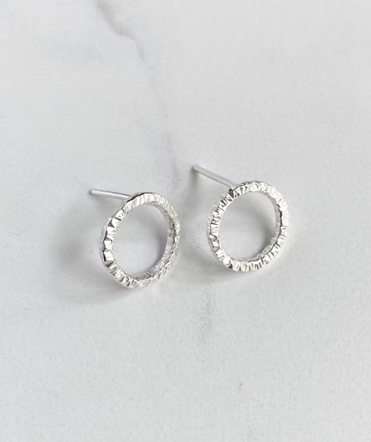 Circle Stud Earrings