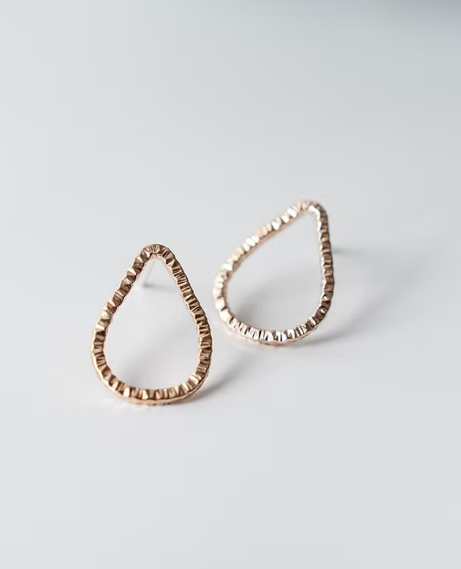 Goldfilled Teardrop Studs