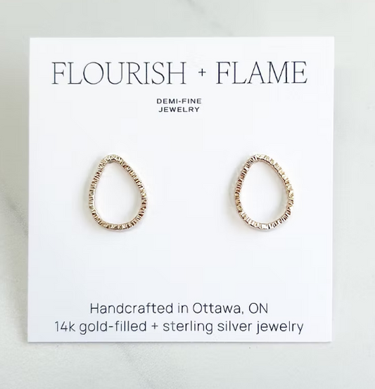 Goldfilled Teardrop Studs