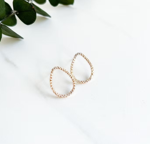 Goldfilled Teardrop Studs