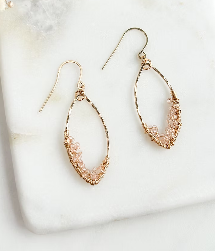 Gold Eclipse with Bead Accent