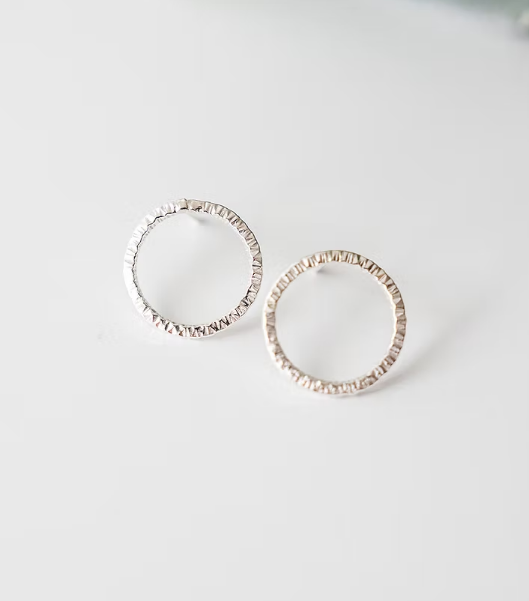 Circle Stud Earrings