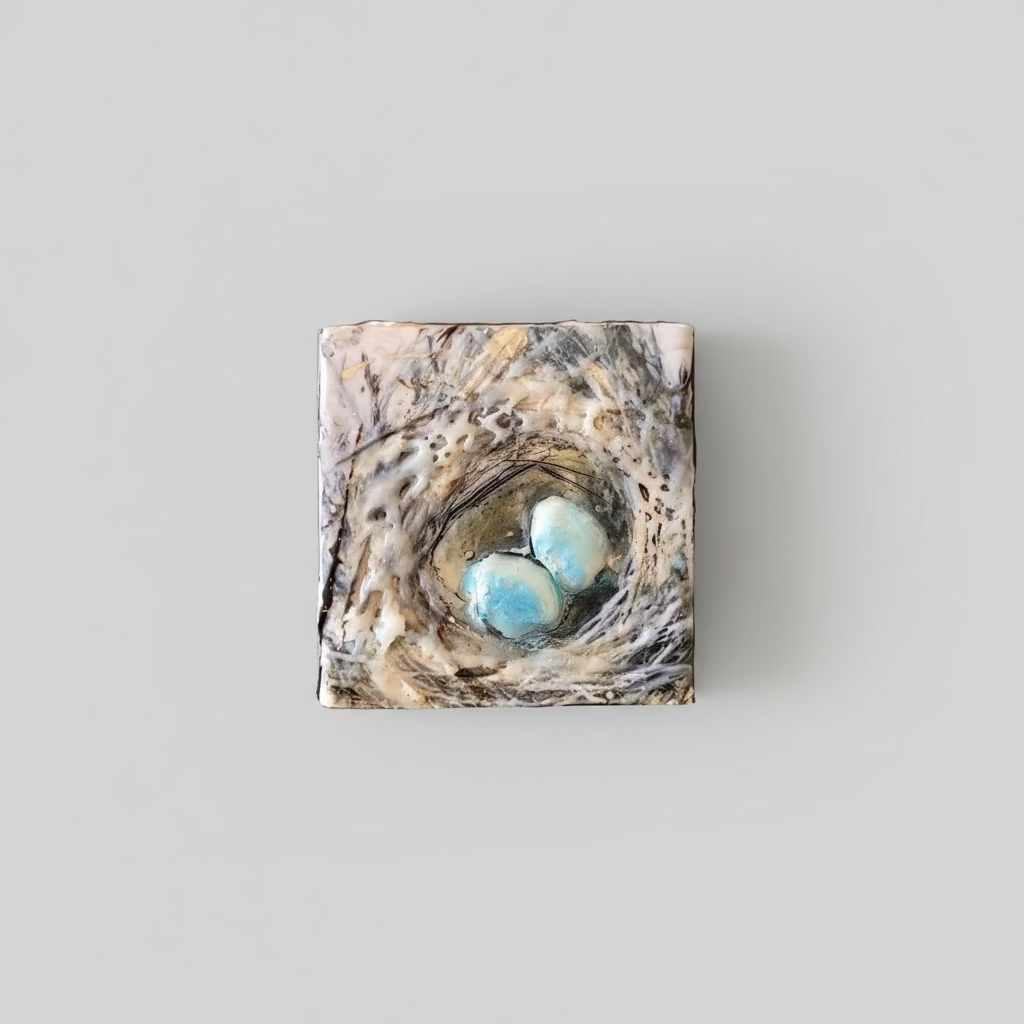 4x4 Encaustic on Wood