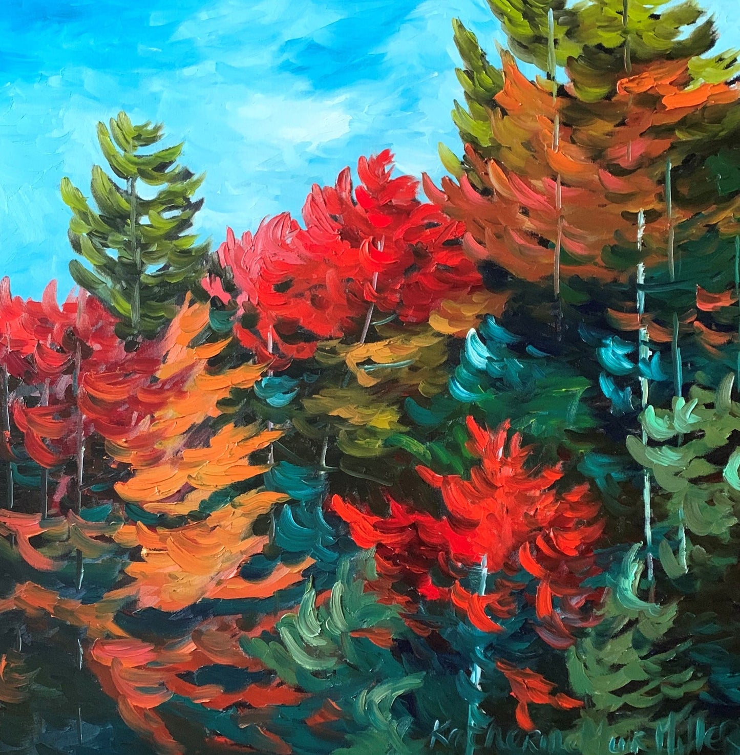 Oil artwork titled Late Summer