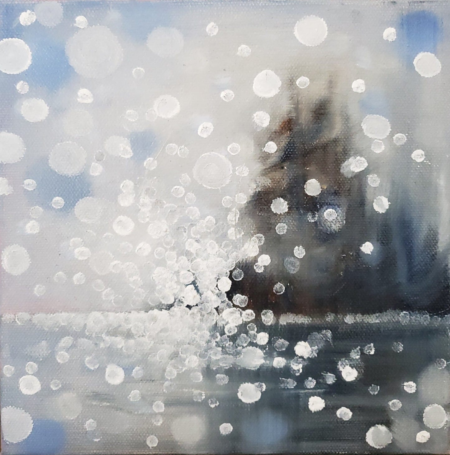 Oil artwork titled One more Dance with Him
