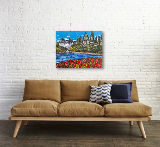 Tulips from across the River