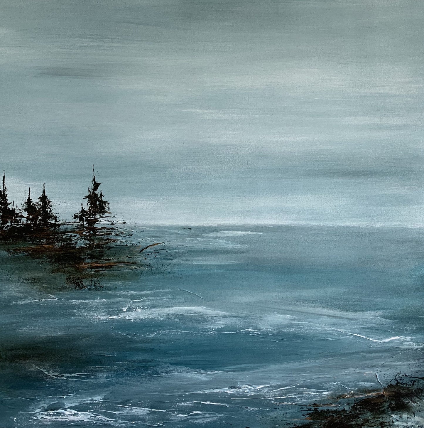 Acrylic artwork titled Peaceful