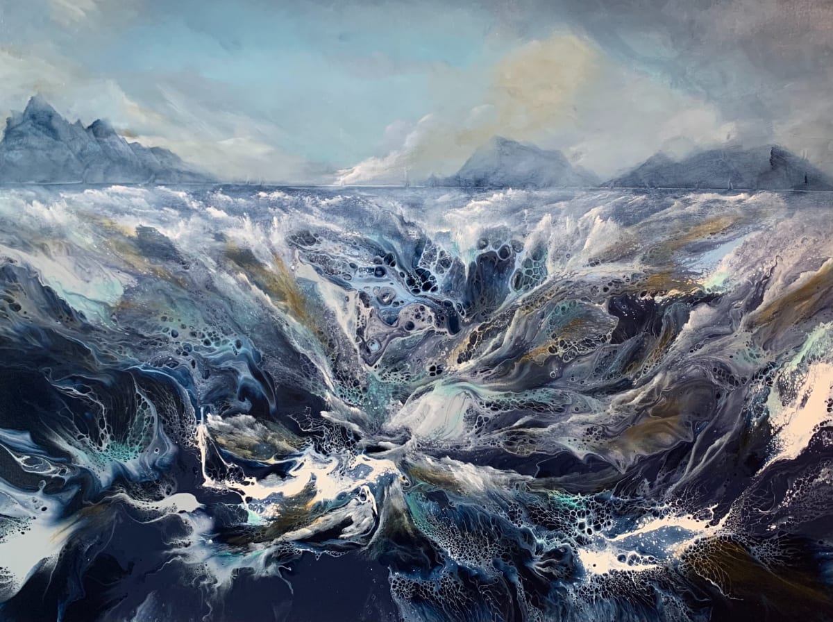 Acrylic artwork titled Regatta