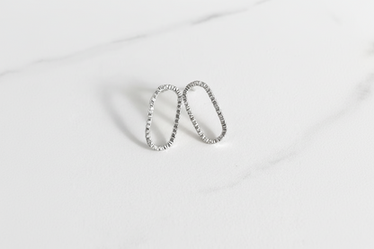 Aurora Oval Stud Earrings