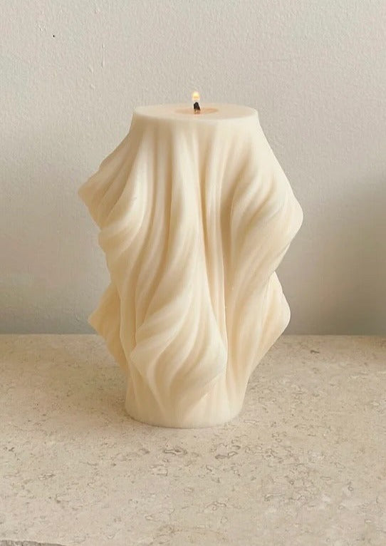 Ariel Wave Sculptural Candle
